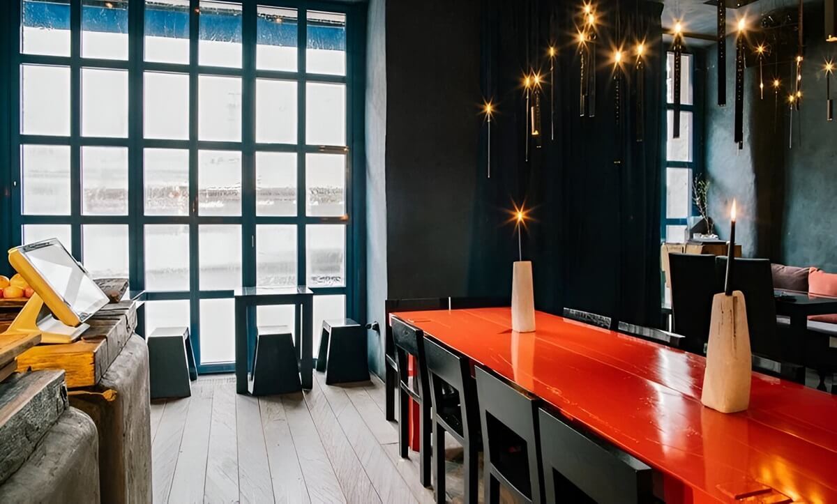 Стильный интерьер кафе